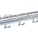 zinc alloy chrome folding towel rack with hook-5099