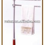 Steel Towel Stand Wood With 3 Arm-20-039