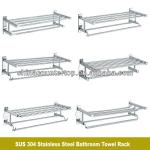 Stainless Steel Hotel Bathroom Towel Rack-