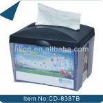 Napkin tissue dispenser with billboard clamp CD-8387B