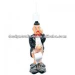 Funny Butler Figurine Decorative Toilet Tissue Holder-L0460