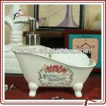 french style ceramic liquid soap dispenser-BVS010-9-K326