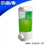 Wall-mounted Manual Soap Dispenser V-9121W White &amp; Transparent Color-V-9121W