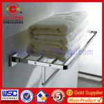 Zinc allory + Brass double towel bar with good quality and fashion design bathroom accessories-AX009