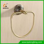 8211 European style gold plated antique towel ring