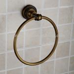 Antique Brass Wall-mounted Bathroom Towel Ring BA2012