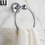 American style big base Zinc chrome bathroom accessories set towel ring 20032-2