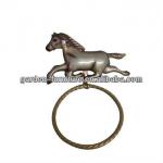 horse design Decorative cast iron towel ring