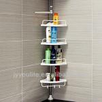 Stainless steel Adjustable bathroom metal shelf