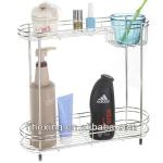 stainless steel bathroom shower two Layers shampoo Rack