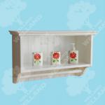 bathroom rack, wood shelf, wooden shelves-WSV612-220