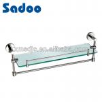 Good quality Cheap Bathroom Glass shelf with Towel Bar-SD-61014