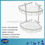 Bathroom 2 Tier Wall Mounted Corner Bathroom Storage Shelf-LWA-LZWJ2202