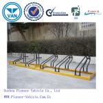 2014 durable floor-mounted bike storage rack with powder coating treatment