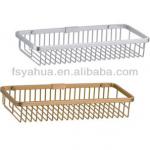 Single Tier Aluminium Bathroom Shelf/ Mesh Basket-A5005