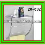 Steel Bathroom Shelf with Ladder Style Towel Rack