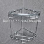 Double tier Coner triangle Aluminum bathroom shelf-B2020