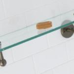 24&quot; Single Glass Shelf in Oil Rubbed Bronze-