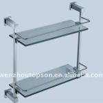 Stainless steel Two-layer glass shelf-82006