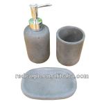 Novelty cement eco-friendly bath accessory set concrete cheap bathroom vanity sets-EAC0001