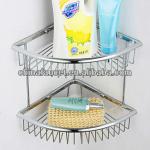 Bathroom Corner Mount Double Tiers Soap Basket BA1192-BA1192