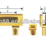 12mm alloy gold glass clamp-