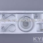 Newest round brass bathroom accessory set-KLP-3200