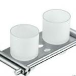 stainless steel bathroom double cup holder(vendor for VBH,HAFELE and ACE)-BH032