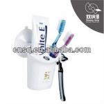 plastic toothpaste and toothbrush holder set-SQ 1927