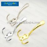 Doubel Decorative Zinc Alloy Coat Hooks Wall Mounted-EZ1003