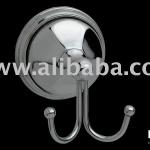 Artur Double Robe Hook-Brass polished Chrome-208