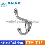 bathroom wall mounted single coat hook 316E-316E