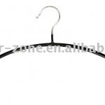 Black PVC coated metal coat hangers JM6825-8548