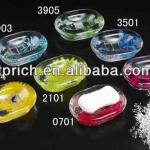 Top grade clear acrylic soap dishes with round top-TP-SD-02
