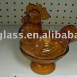 glass cock-shaped soap box-