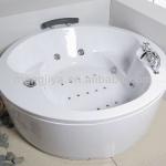 Round computerd massage bathtub for 2 people with thermostatic faucet