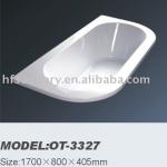 acrylic bathtub (OT-3327,1700*800*405MM)(common bathtub)-OT-3327