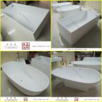 Kingkonree bathtub,solid surface bathtub, stone resin bathtub