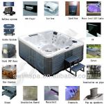 European style smart whirlpool bathtub,air whirlpool,massage tubs-JY8016