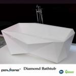 Famous Design Pure White Solid Artificial Stone Bath tub-RL0846