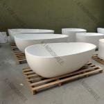 Solid Surface acrylic resin stone freestanding bathtubs