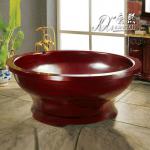 wooden bathtub,round wooden hot tub,coloured baths-KX-13
