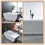 Australia Market White Acrylic 1500 1700 Square Solid Suface Free standing Bathtub