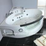 Luxury Double Massage Bathtub Sizes With Front Glass-RLJ-612