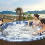 outdoor spa bathtub with pop up waterproof TV SG-7302B-SG-7302B
