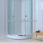 Cheap Shower Enclosure with Tempered Glass and Sliding Door White ABS or Acrylic Shower Cabin-YLM-825