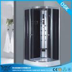OSK-8915 black&amp;tempered glass&amp;functional Shower Room-OSK-8915