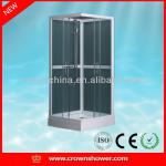 White aluminum profile tempered glass Norway walk in cheap bathroom complete square shower enclosure (HG-8632)-HG-8632