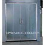 noise-free aluminum frame shower door-XB-9009