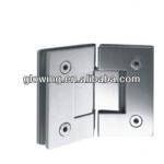 135 Degree Glass to Glass Chrome Plated Brass Glass Hinge